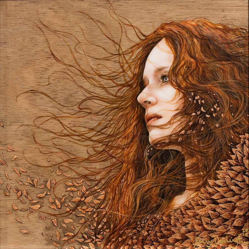 The Wind Remembers Her Voice - Original - SOLD by artist Kerry Darlington - Wyecliffe Galleries