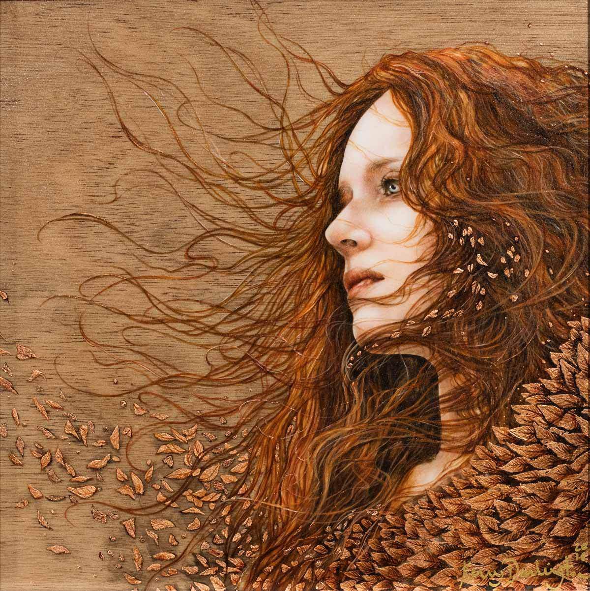 The Wind Remembers Her Voice - Original - SOLD by artist Kerry Darlington - Wyecliffe Galleries