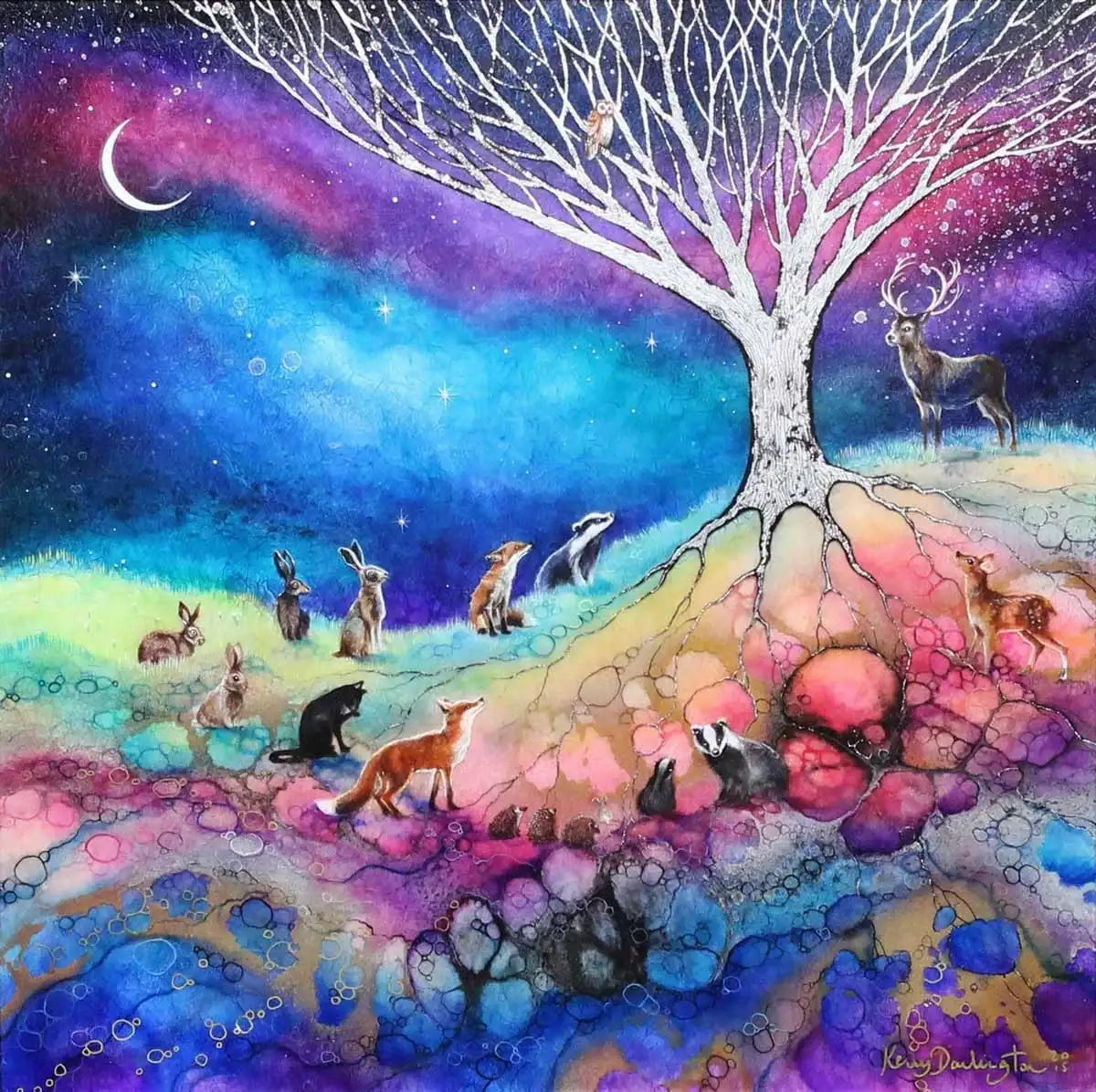 The Wise One - Edition - SOLD by artist Kerry Darlington - Wyecliffe Galleries