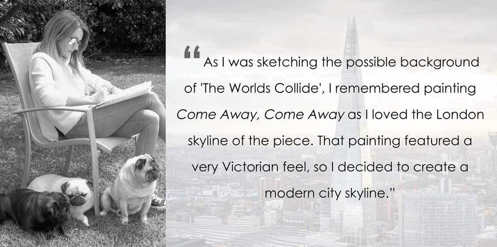 The Worlds Collide - Edition - SOLD by artist Kerry Darlington - Wyecliffe Galleries