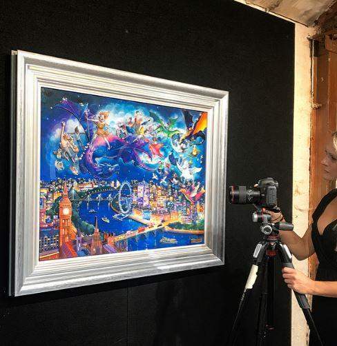 The Worlds Collide - Edition - SOLD by artist Kerry Darlington - Wyecliffe Galleries