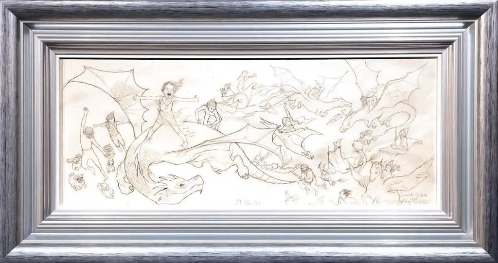 The Worlds Collide - SKETCH - SOLD by artist Kerry Darlington - Wyecliffe Galleries