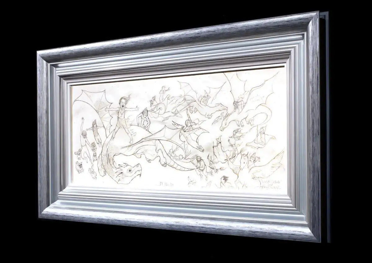 The Worlds Collide - SKETCH - SOLD by artist Kerry Darlington - Wyecliffe Galleries