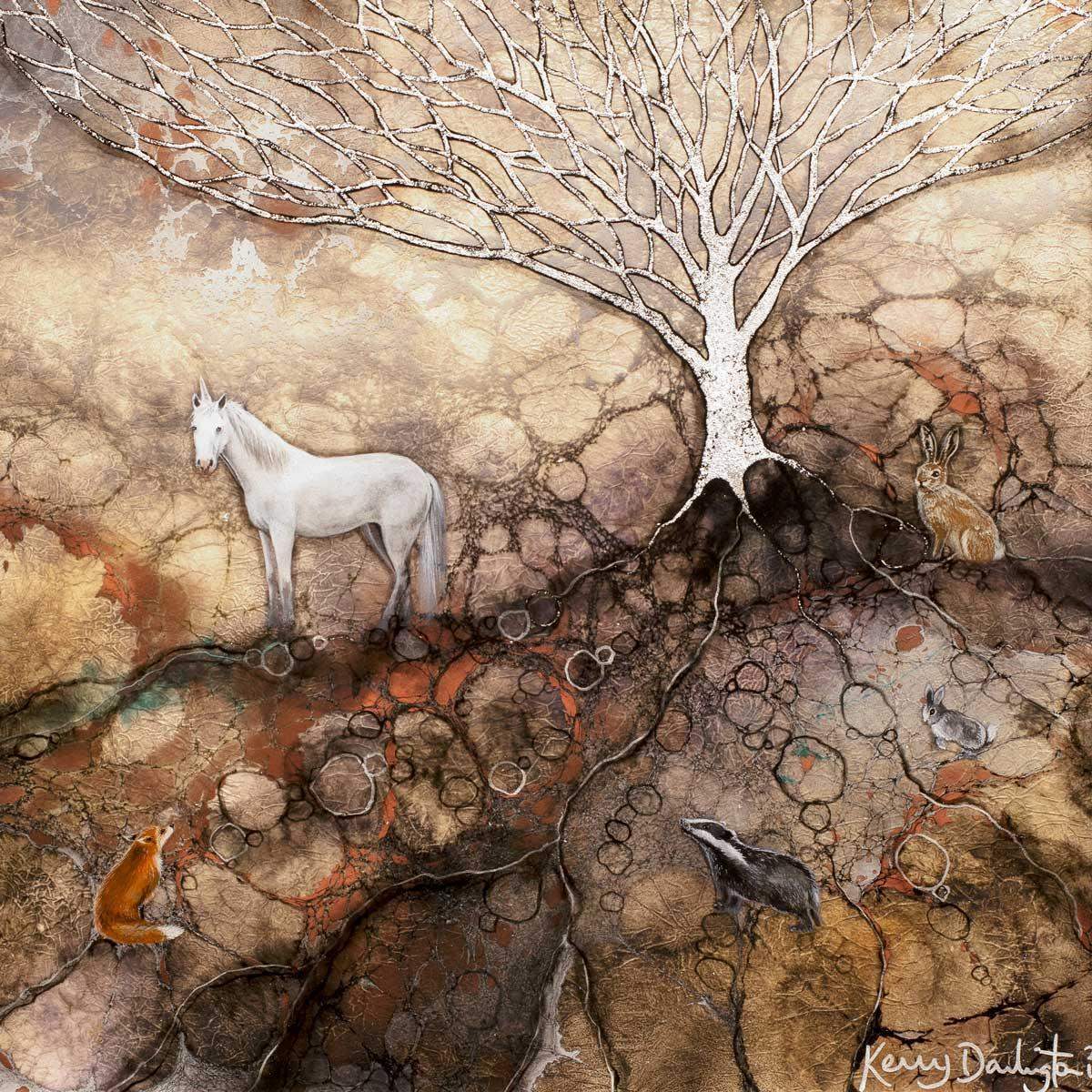 Those Who Know Do Not Speak - Original - SOLD by artist Kerry Darlington - Wyecliffe Galleries