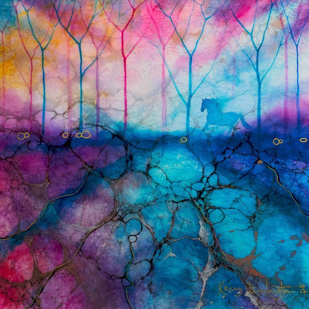 Touch Heaven - Original - SOLD by artist Kerry Darlington - Wyecliffe Galleries