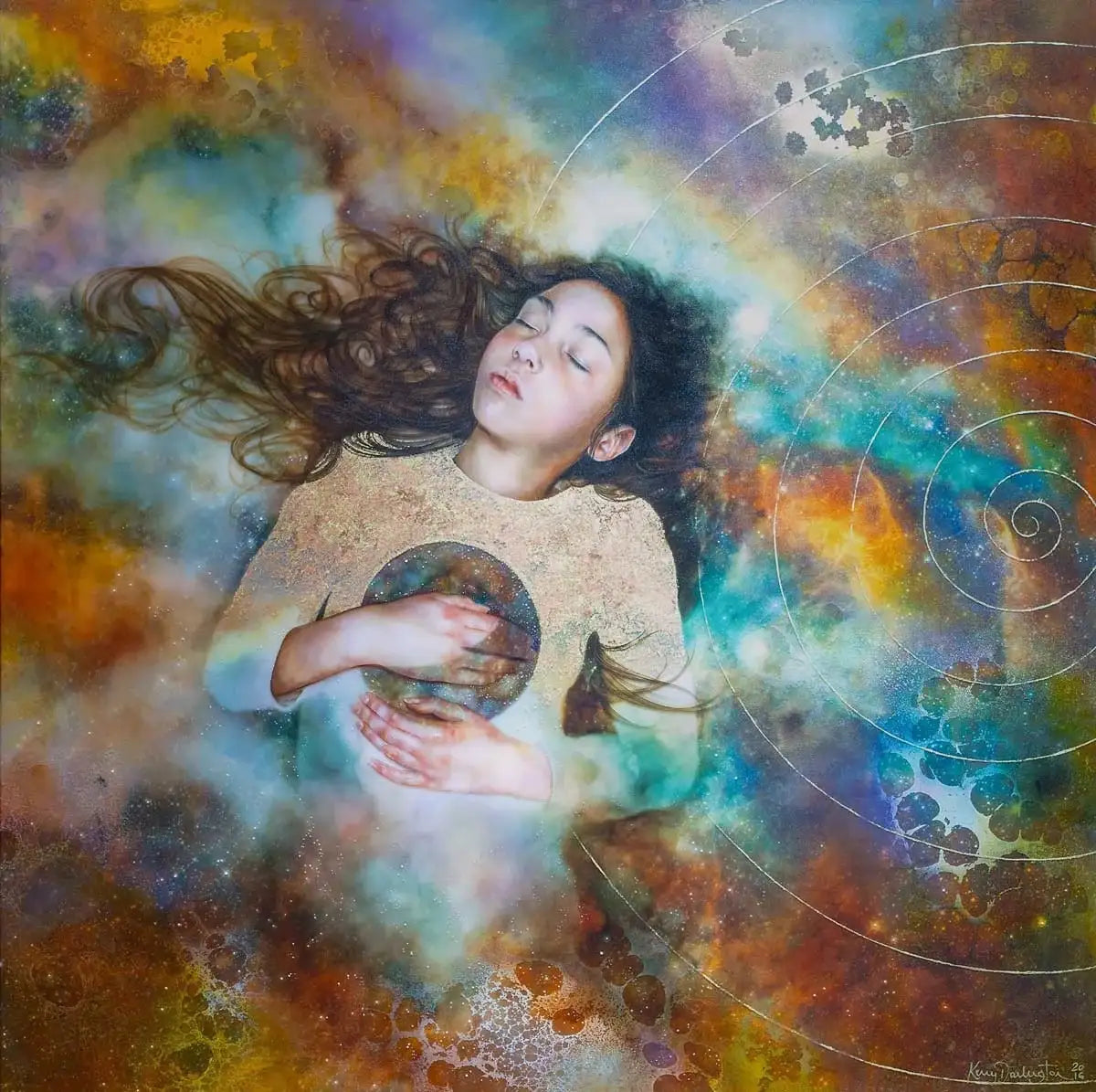 Transcendental - Original - SOLD by artist Kerry Darlington - Wyecliffe Galleries