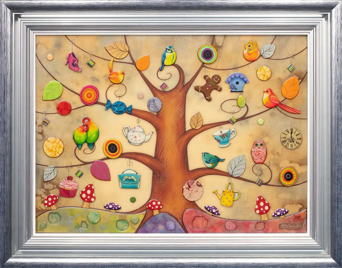 Tree of Gifts - Unique Edition by artist Kerry Darlington - Wyecliffe Galleries