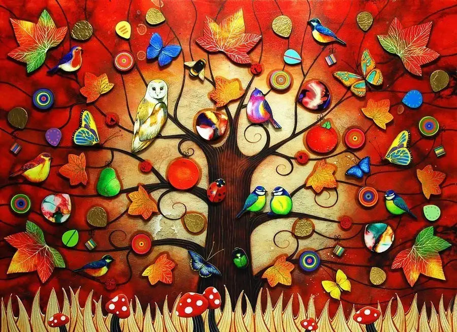 Tree of Life - Autumn - SOLD OUT by artist Kerry Darlington - Wyecliffe Galleries