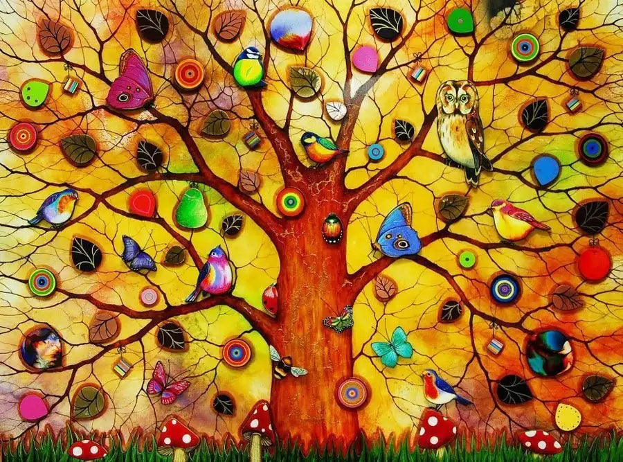 Tree of Life Dawn - SOLD by artist Kerry Darlington - Wyecliffe Galleries