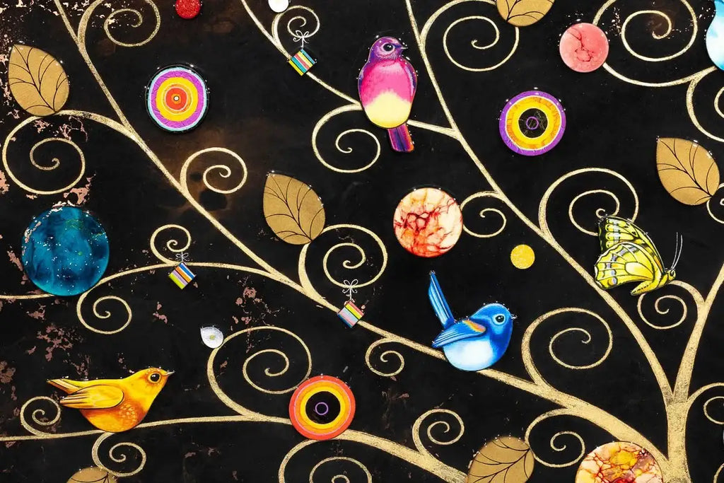 Tree of Life Gold - Deluxe Edition by artist Kerry Darlington - Wyecliffe Galleries