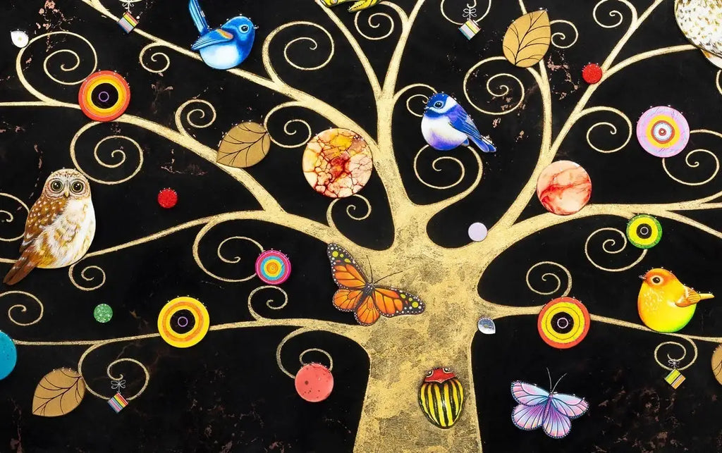 Tree of Life Gold - Deluxe Edition by artist Kerry Darlington - Wyecliffe Galleries