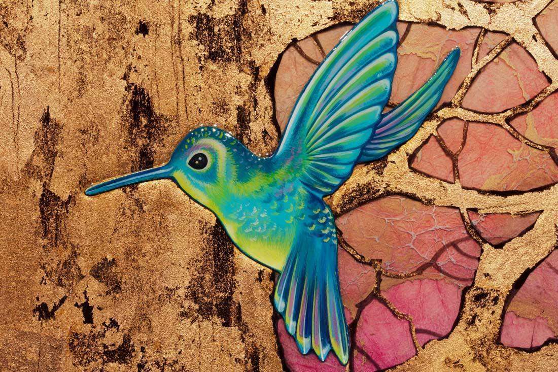 Tree of Life in Copper I - Original by artist Kerry Darlington - Wyecliffe Galleries