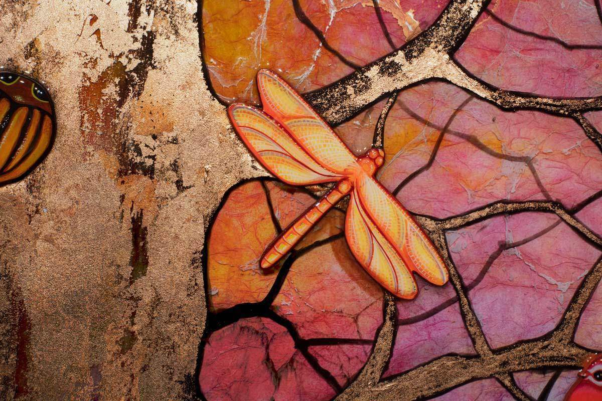 Tree Stories - Original - SOLD by artist Kerry Darlington - Wyecliffe Galleries