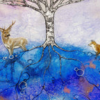 Under My Branches - Original - SOLD by artist Kerry Darlington - Wyecliffe Galleries