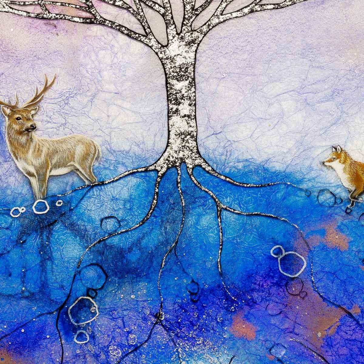 Under My Branches - Original - SOLD by artist Kerry Darlington - Wyecliffe Galleries