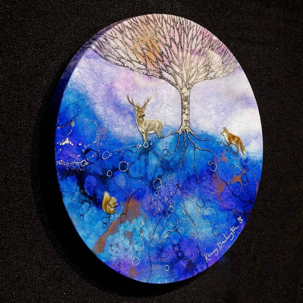 Under My Branches - Original - SOLD by artist Kerry Darlington - Wyecliffe Galleries