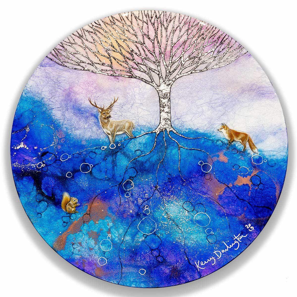 Under My Branches - Original - SOLD by artist Kerry Darlington - Wyecliffe Galleries