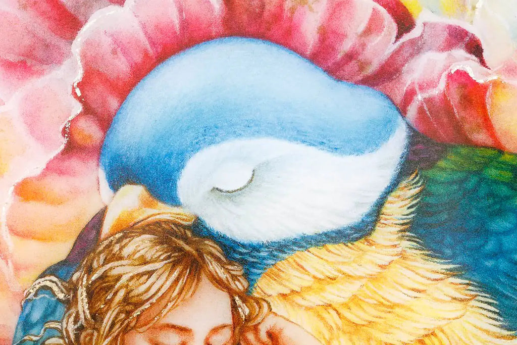 Under My Wing - Edition by artist Kerry Darlington - Wyecliffe Galleries