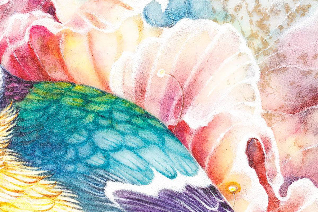 Under My Wing - Original - SOLD by artist Kerry Darlington - Wyecliffe Galleries