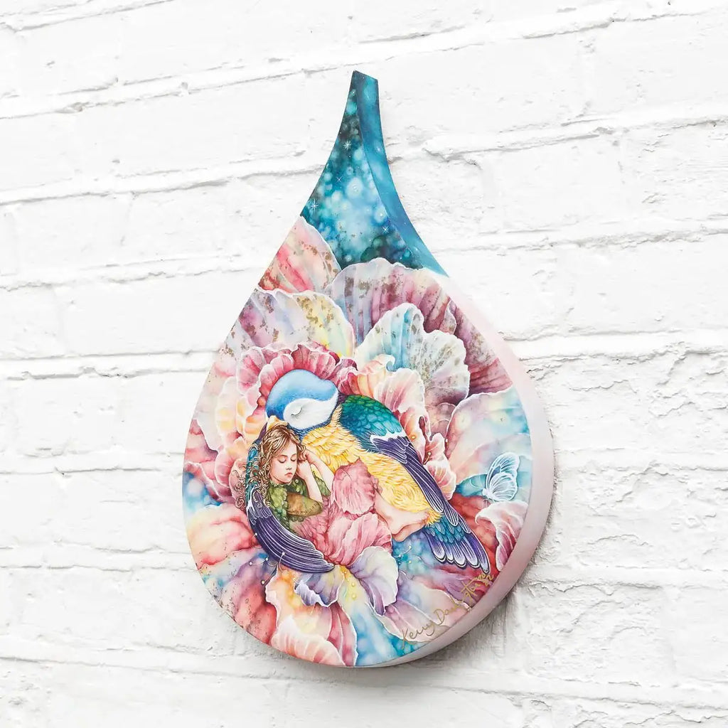 Under My Wing - Original - SOLD by artist Kerry Darlington - Wyecliffe Galleries