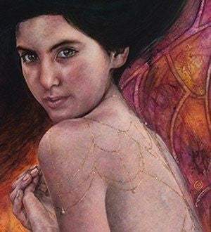 Undine - Original - SOLD by artist Kerry Darlington - Wyecliffe Galleries