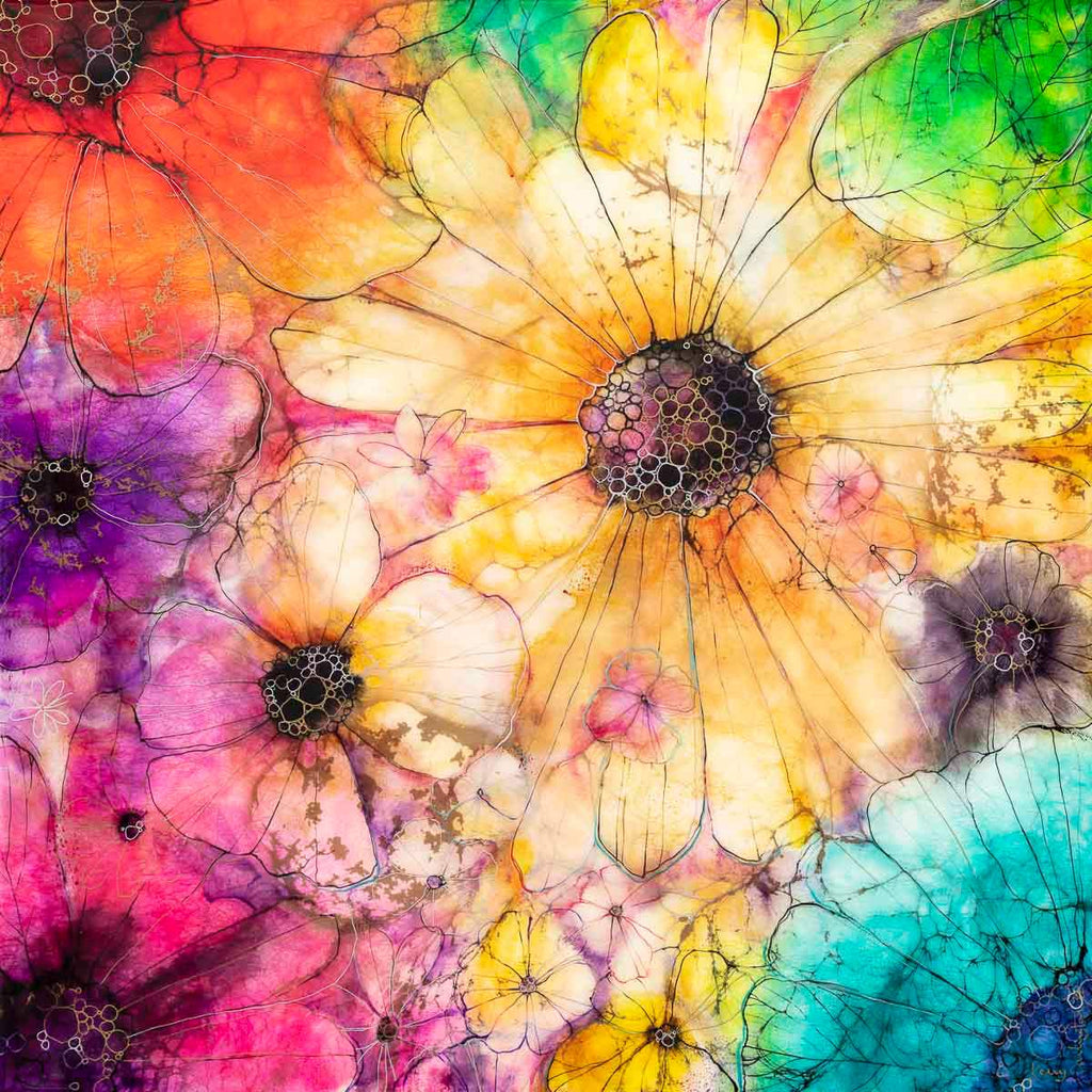 Velvet Sorbet - Original - SOLD by artist Kerry Darlington - Wyecliffe Galleries