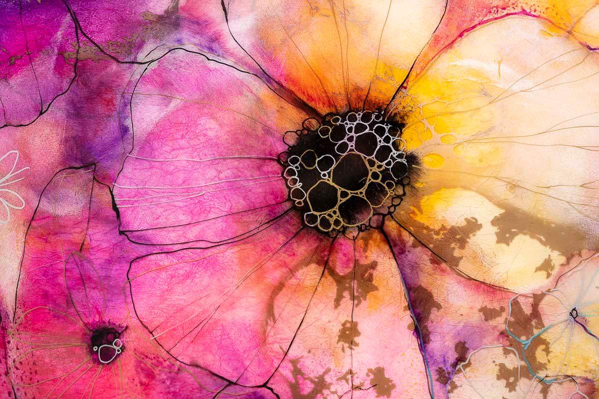 Velvet Sorbet - Original - SOLD by artist Kerry Darlington - Wyecliffe Galleries