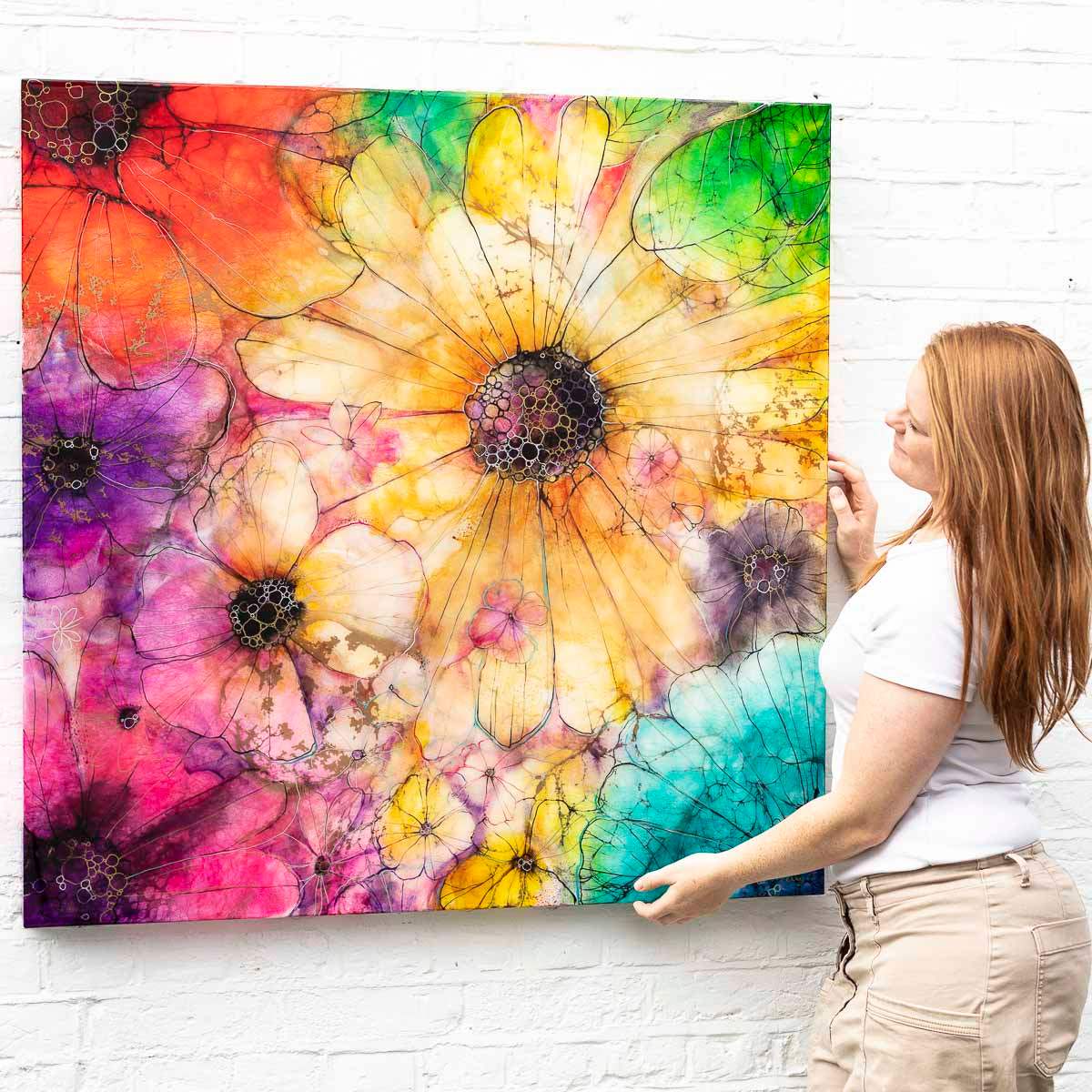 Velvet Sorbet - Original - SOLD by artist Kerry Darlington - Wyecliffe Galleries