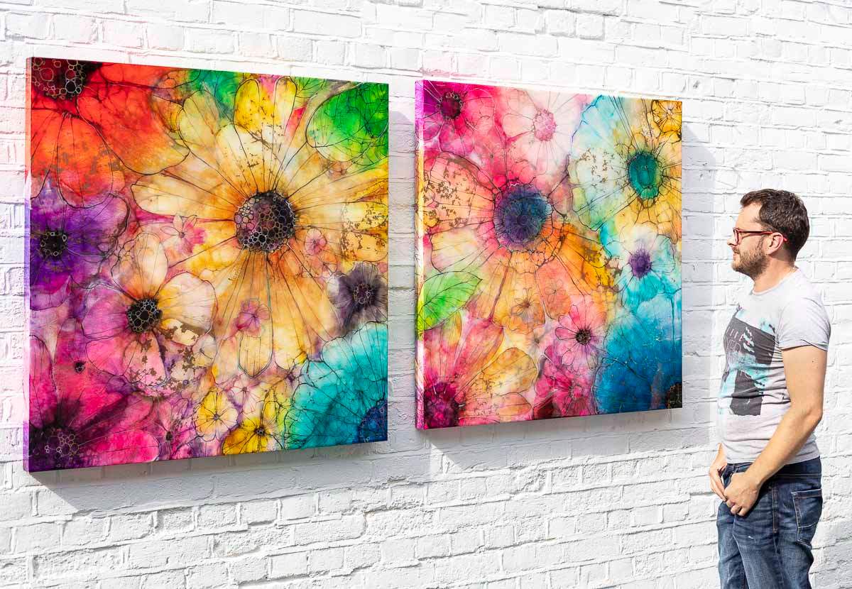 Velvet Sorbet - Original - SOLD by artist Kerry Darlington - Wyecliffe Galleries