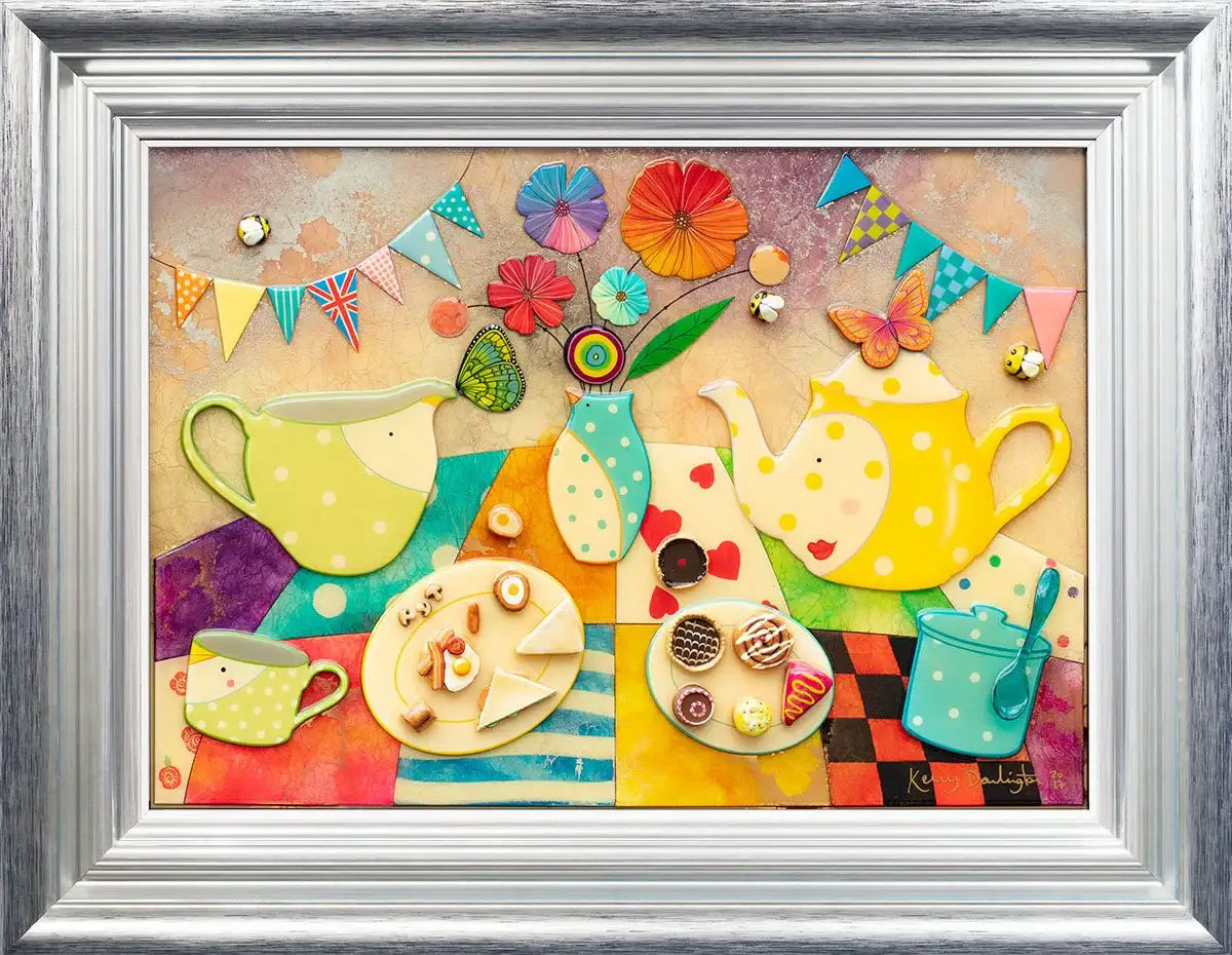 Victoria and Albert Olde Tea Shoppe - Original - SOLD by artist Kerry Darlington - Wyecliffe Galleries