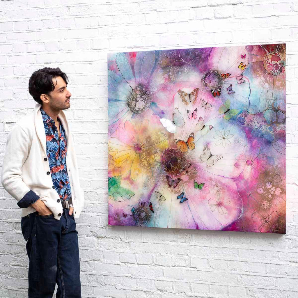 Violet Breeze - Original - SOLD by artist Kerry Darlington - Wyecliffe Galleries