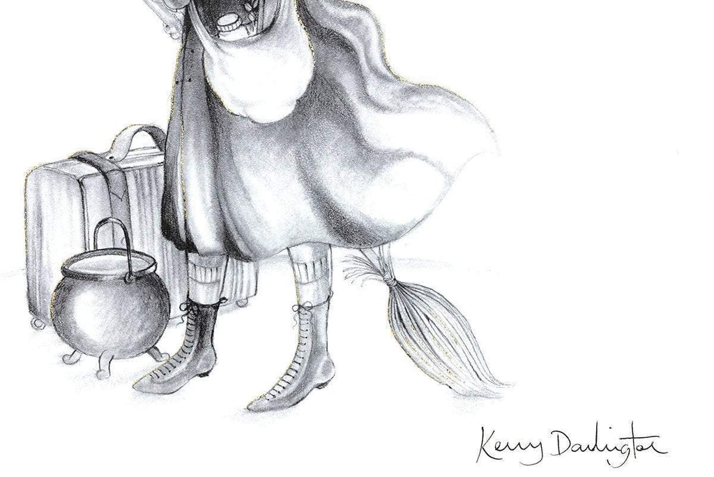 Waiting for the Night Bus Sketch - Edition by artist Kerry Darlington - Wyecliffe Galleries