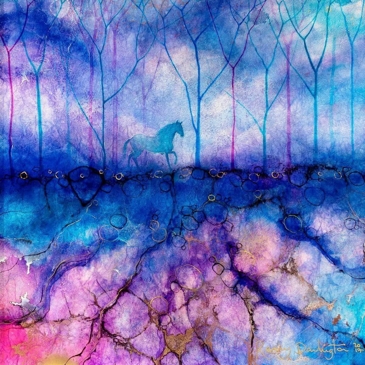 Waiting Game - Original - SOLD by artist Kerry Darlington - Wyecliffe Galleries