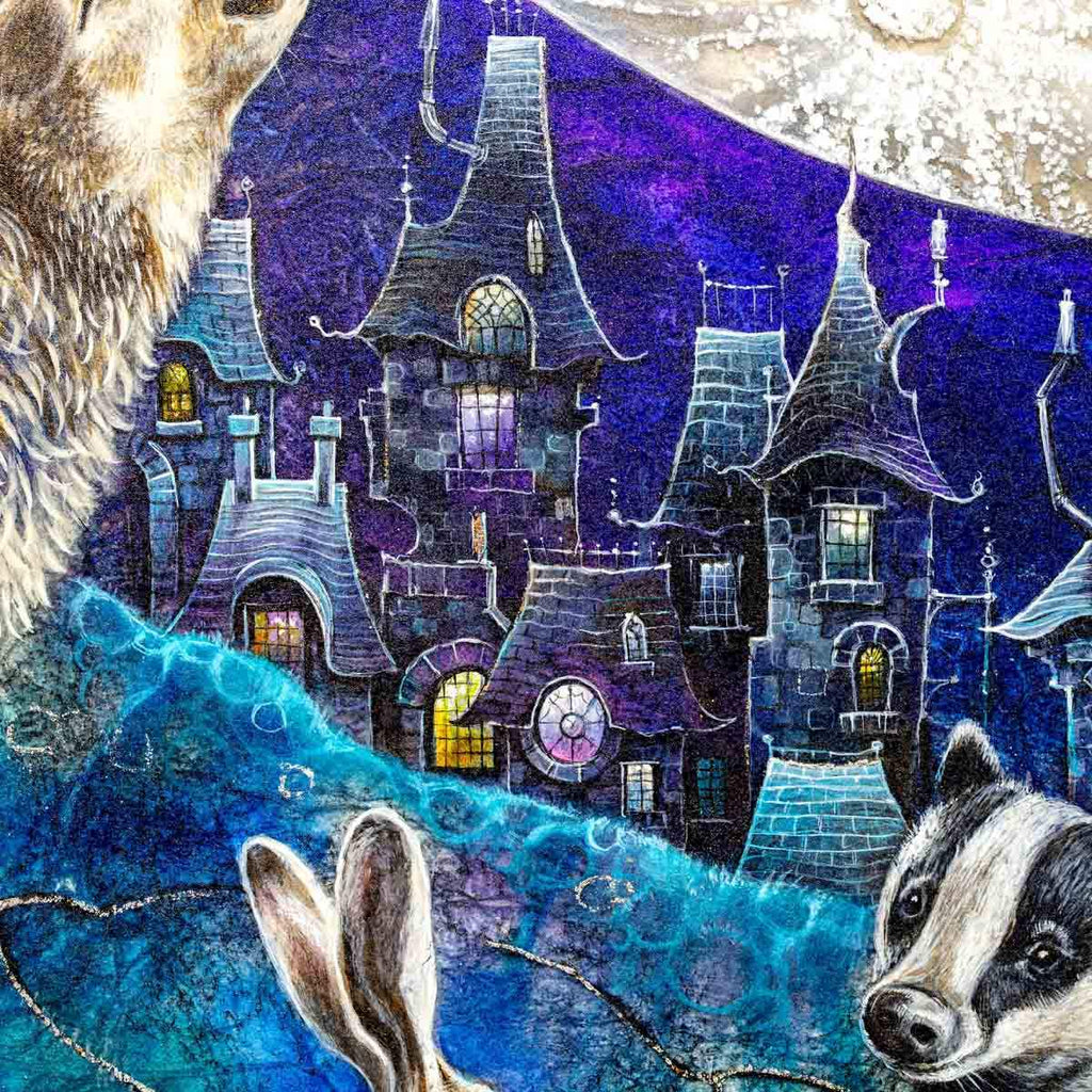 Walking Each Other Home - Original - SOLD by artist Kerry Darlington - Wyecliffe Galleries