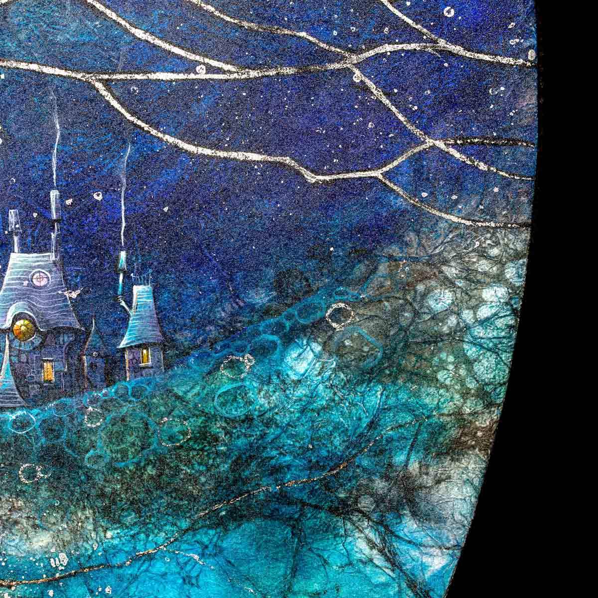 Walking Each Other Home - Original - SOLD by artist Kerry Darlington - Wyecliffe Galleries