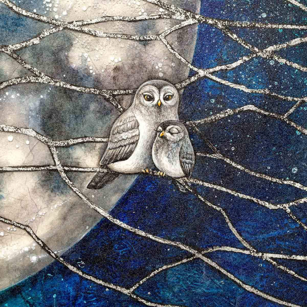 Walking Each Other Home - Original - SOLD by artist Kerry Darlington - Wyecliffe Galleries