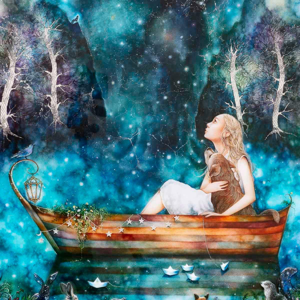 Waterfall Skies - Edition by artist Kerry Darlington - Wyecliffe Galleries