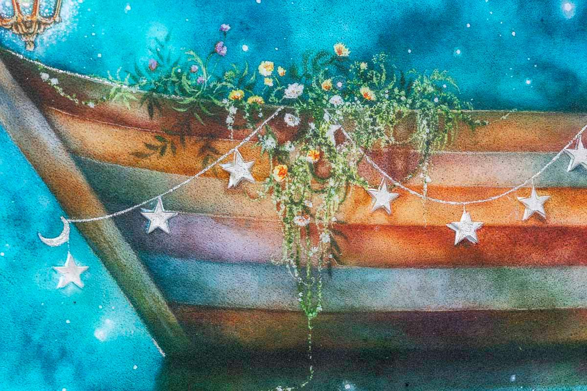 Waterfall Skies - Edition by artist Kerry Darlington - Wyecliffe Galleries