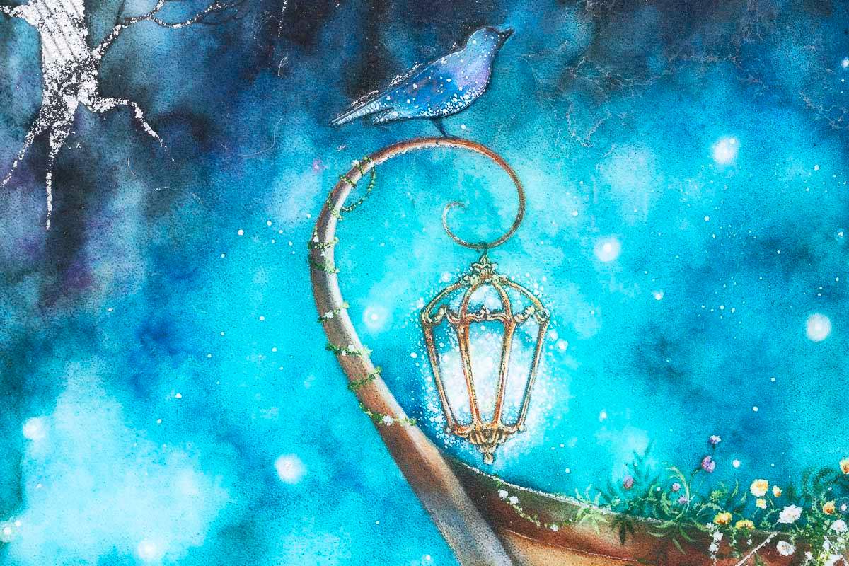 Waterfall Skies - Edition by artist Kerry Darlington - Wyecliffe Galleries