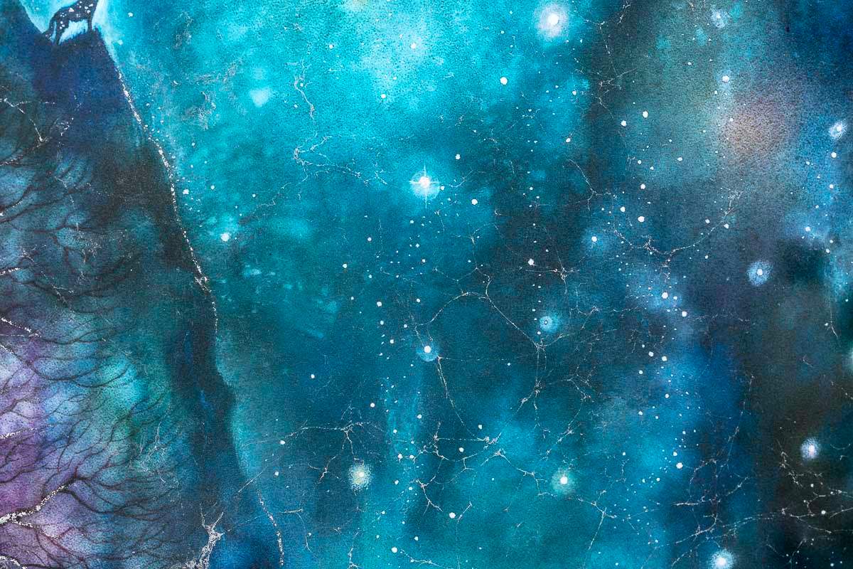 Waterfall Skies - Edition by artist Kerry Darlington - Wyecliffe Galleries