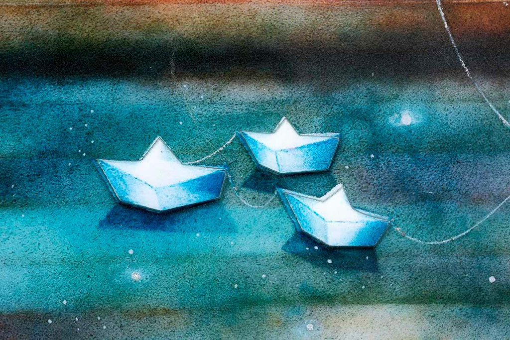 Waterfall Skies - Edition by artist Kerry Darlington - Wyecliffe Galleries