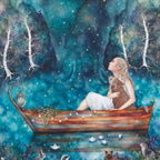 Waterfall Skies - Original - SOLD by artist Kerry Darlington - Wyecliffe Galleries