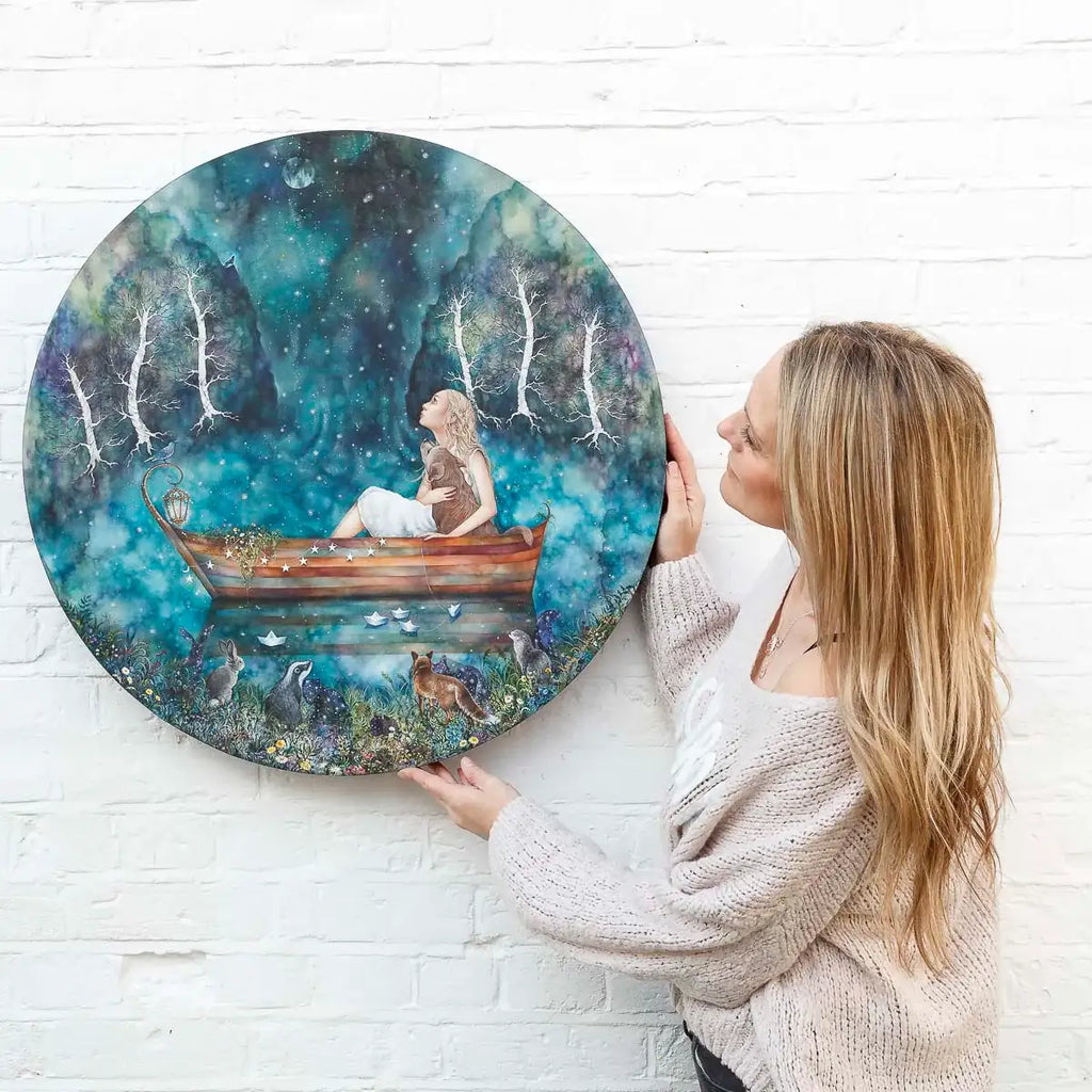 Waterfall Skies - Original - SOLD by artist Kerry Darlington - Wyecliffe Galleries