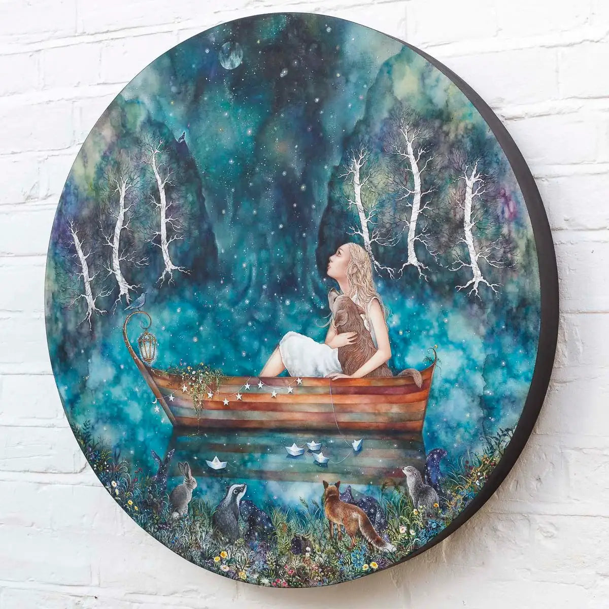 Waterfall Skies - Original - SOLD by artist Kerry Darlington - Wyecliffe Galleries