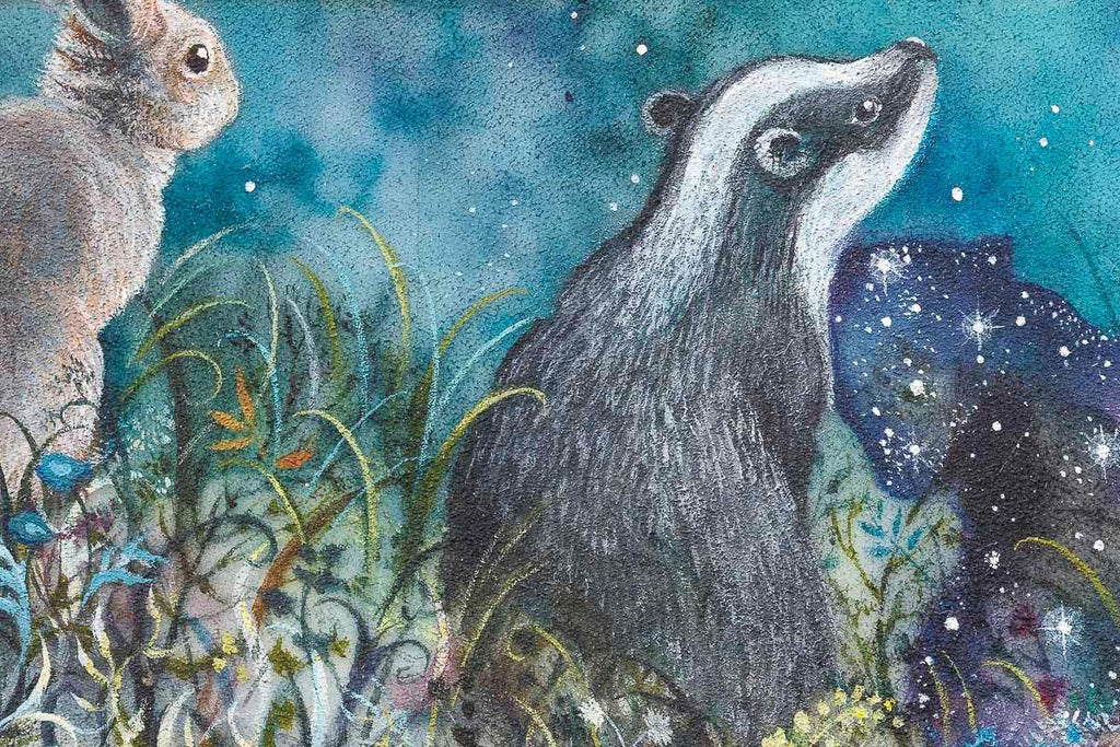 Waterfall Skies - Original - SOLD by artist Kerry Darlington - Wyecliffe Galleries