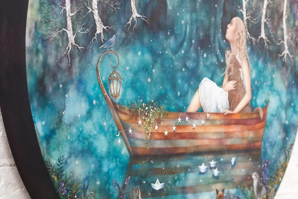 Waterfall Skies - Original - SOLD by artist Kerry Darlington - Wyecliffe Galleries