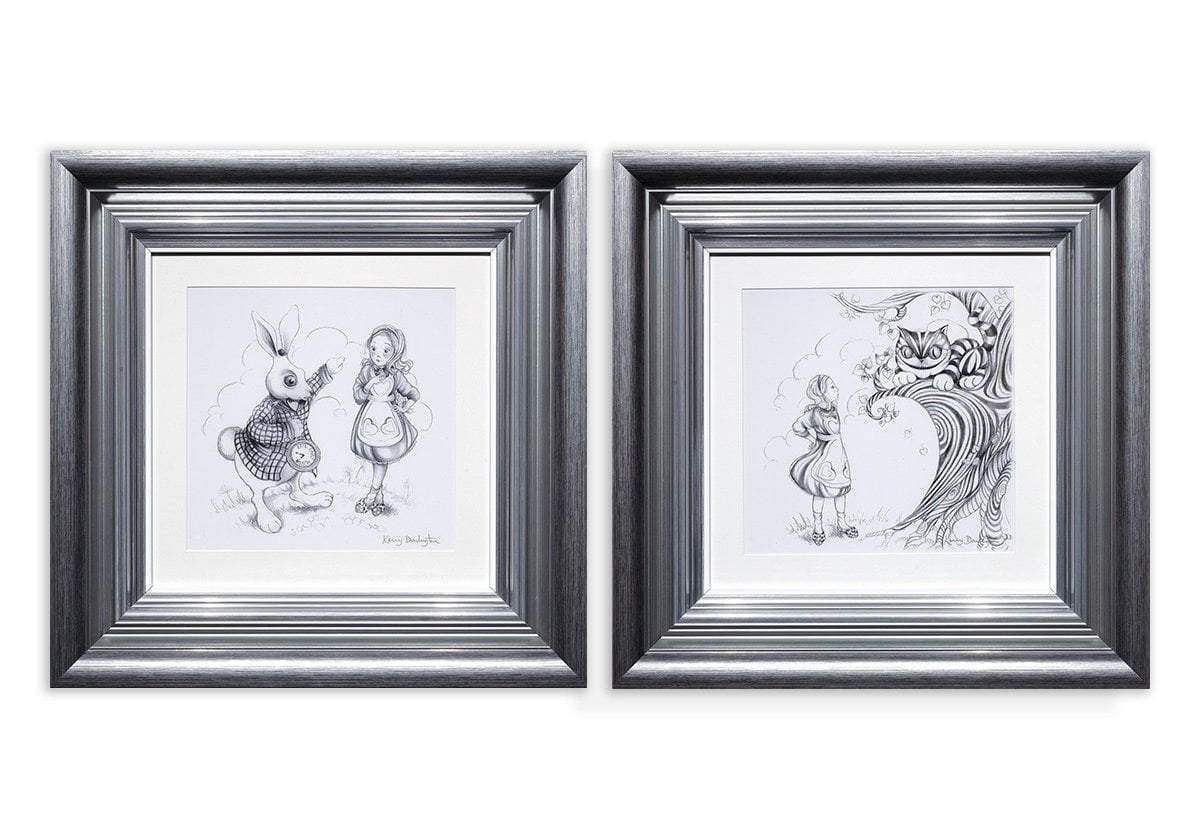 We're All Mad Here Sketch - Edition - SOLD OUT by artist Kerry Darlington - Wyecliffe Galleries