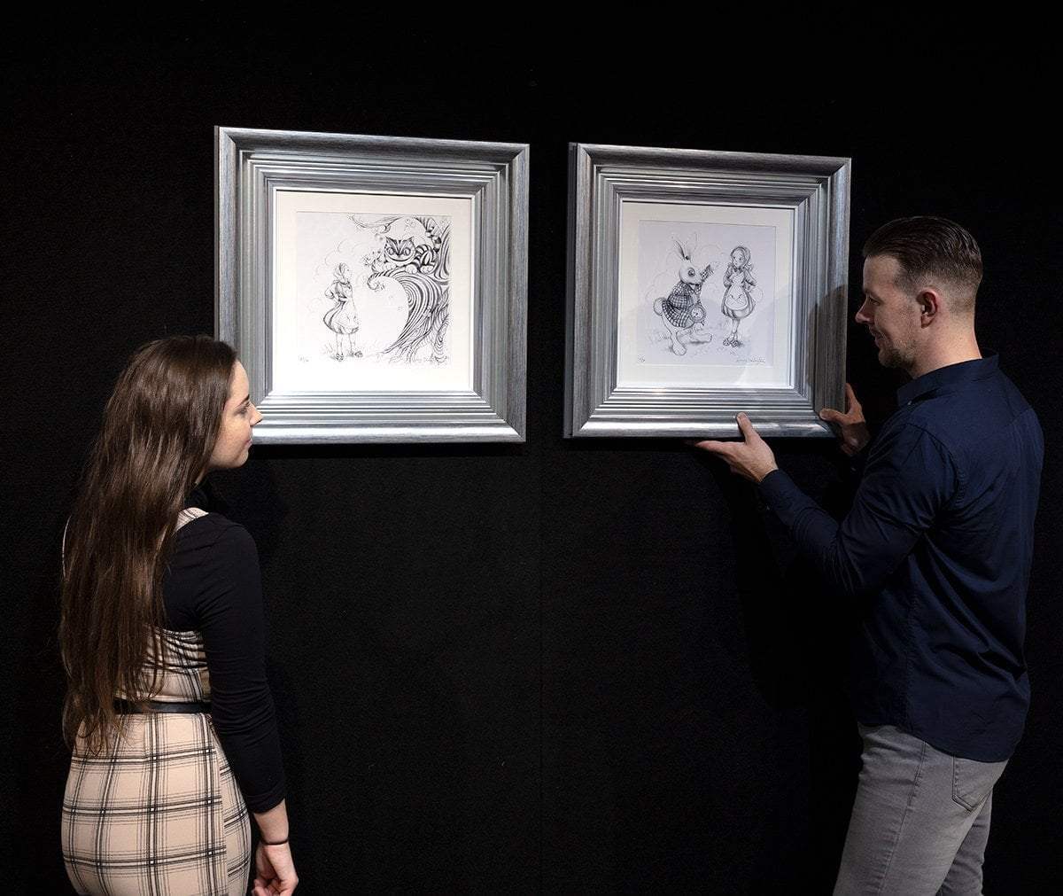 We're All Mad Here Sketch - Edition - SOLD OUT by artist Kerry Darlington - Wyecliffe Galleries
