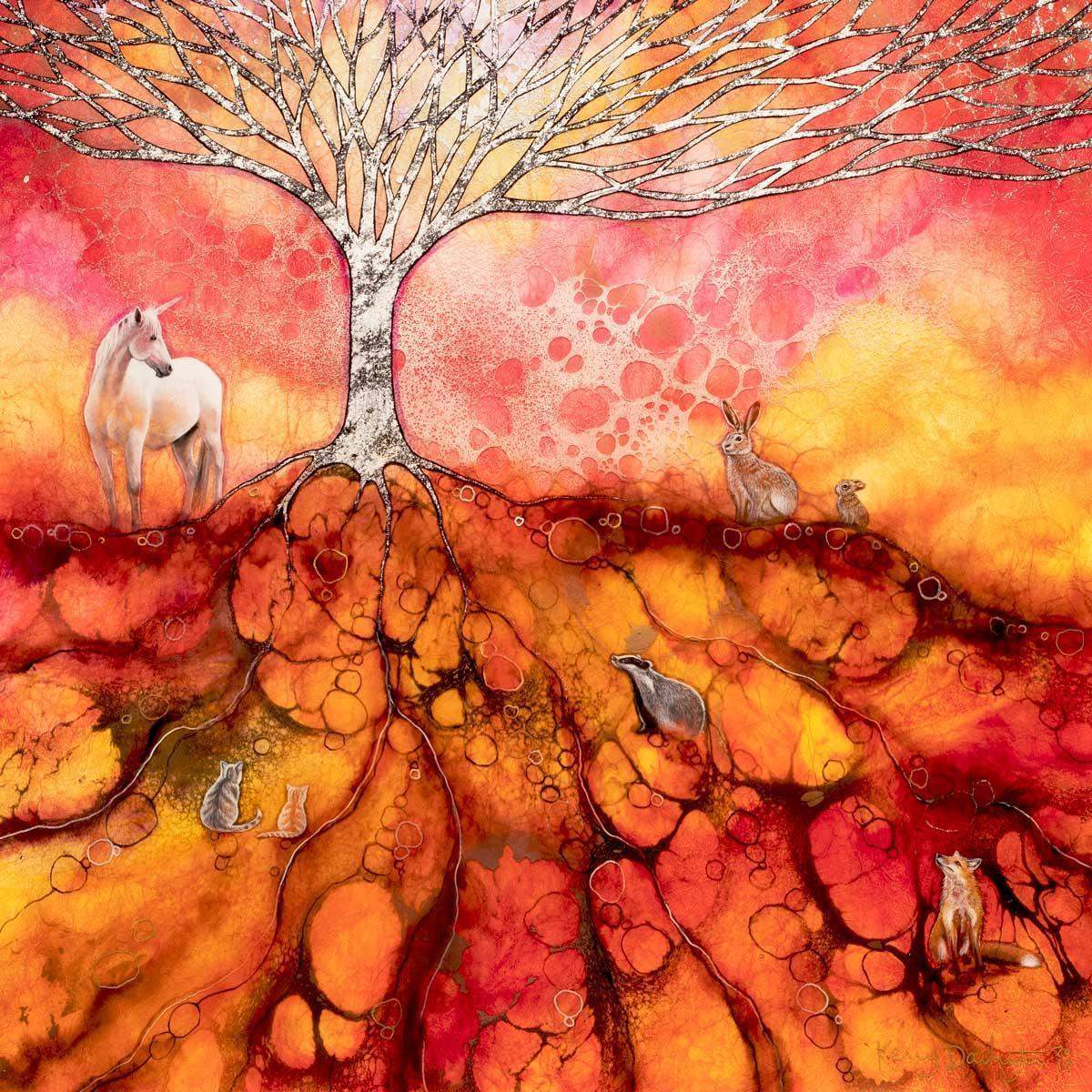 Wholeness - Original - SOLD by artist Kerry Darlington - Wyecliffe Galleries