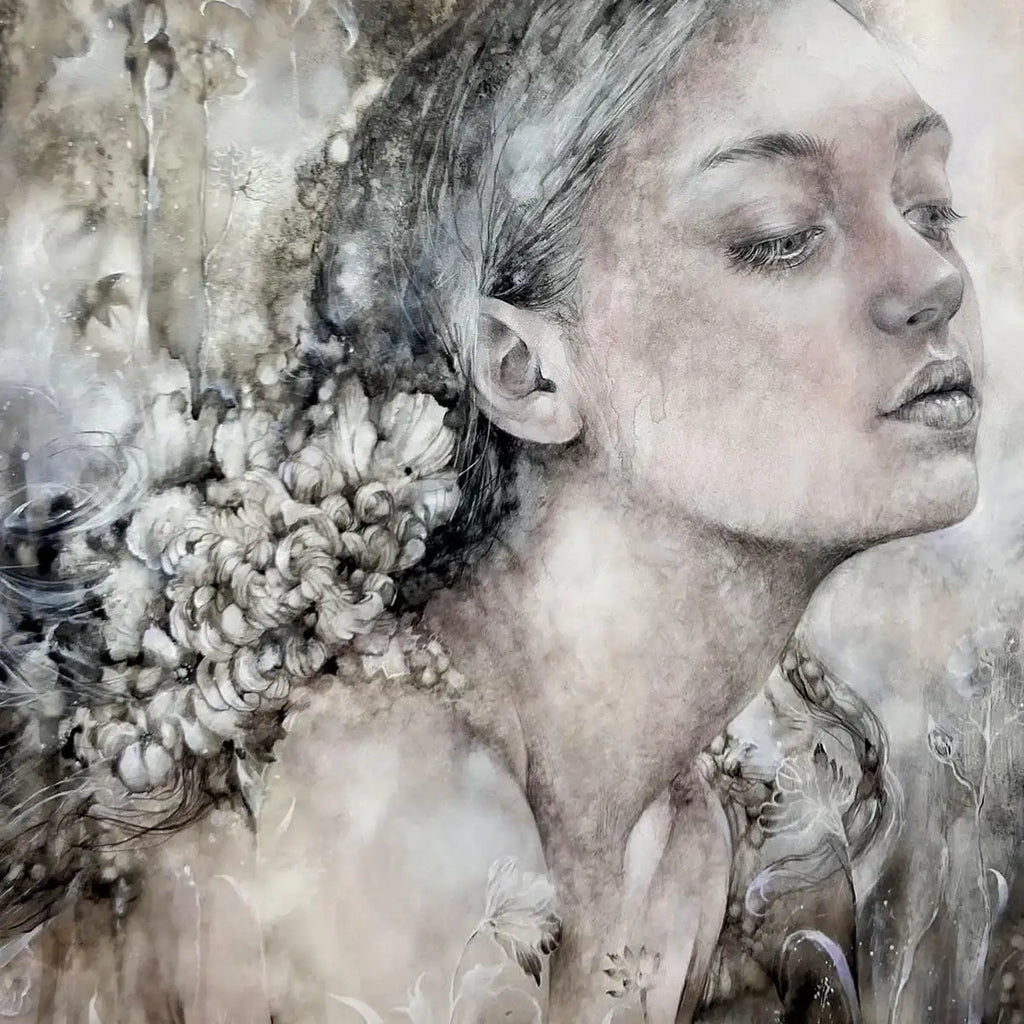 Wild Embers - Original - SOLD by artist Kerry Darlington - Wyecliffe Galleries